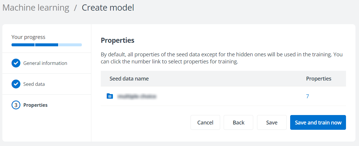 The Properties step.
