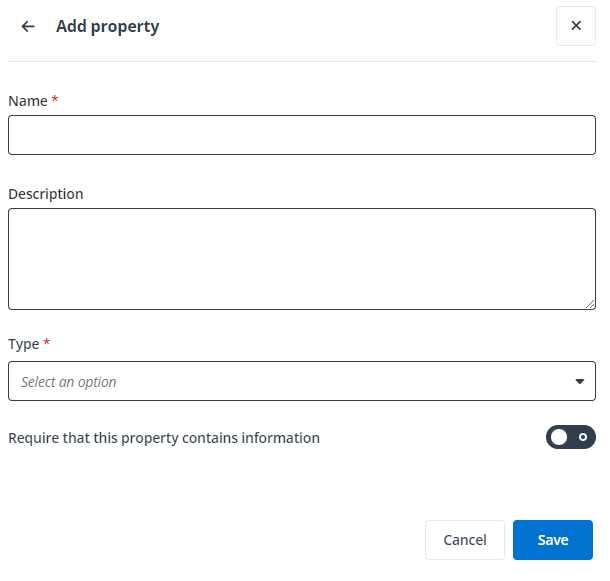Add property panel.