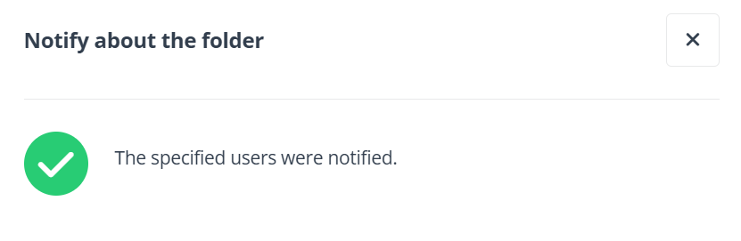 Successfully notified the users.