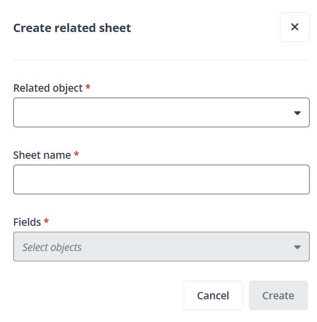 Create related sheet in end user portal/Teams app.