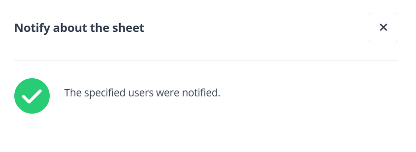 Successfully notified the users.