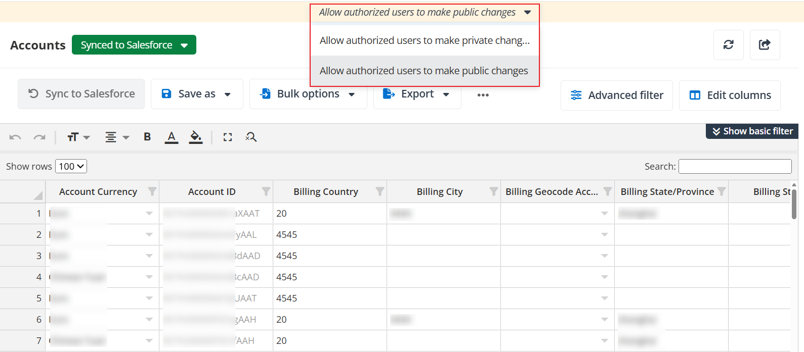 Options in end user portal/Teams app.