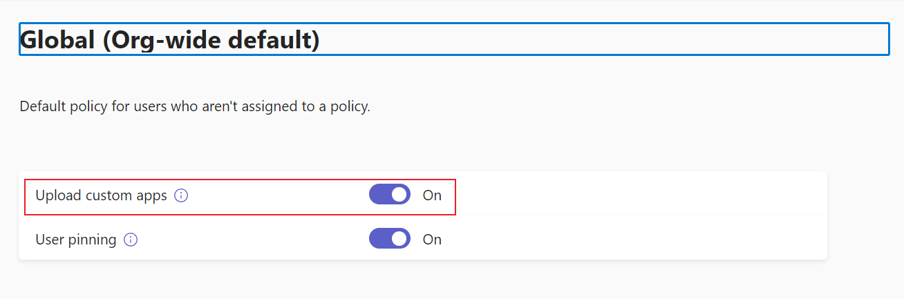 Global (Org-wide default).