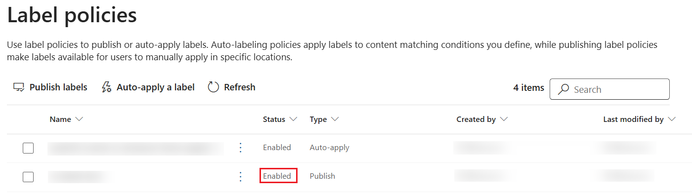 Label Policies Label Policies