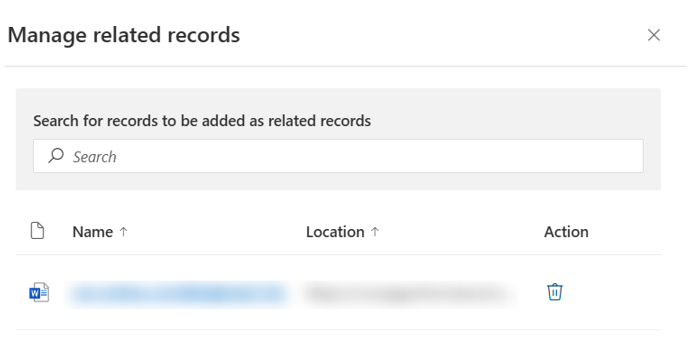 Manage related records