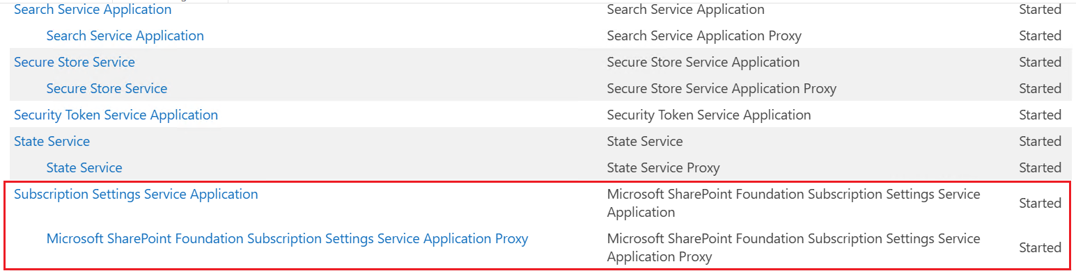 See Subscription Settings Service Application and Microsoft SharePoint Foundation Subscription Settings Service Application Proxy