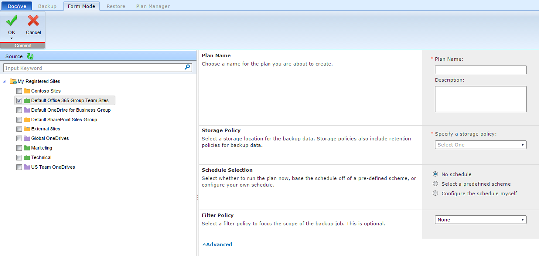 Granular Backup Plan Builder. Granular Backup Plan Builder.