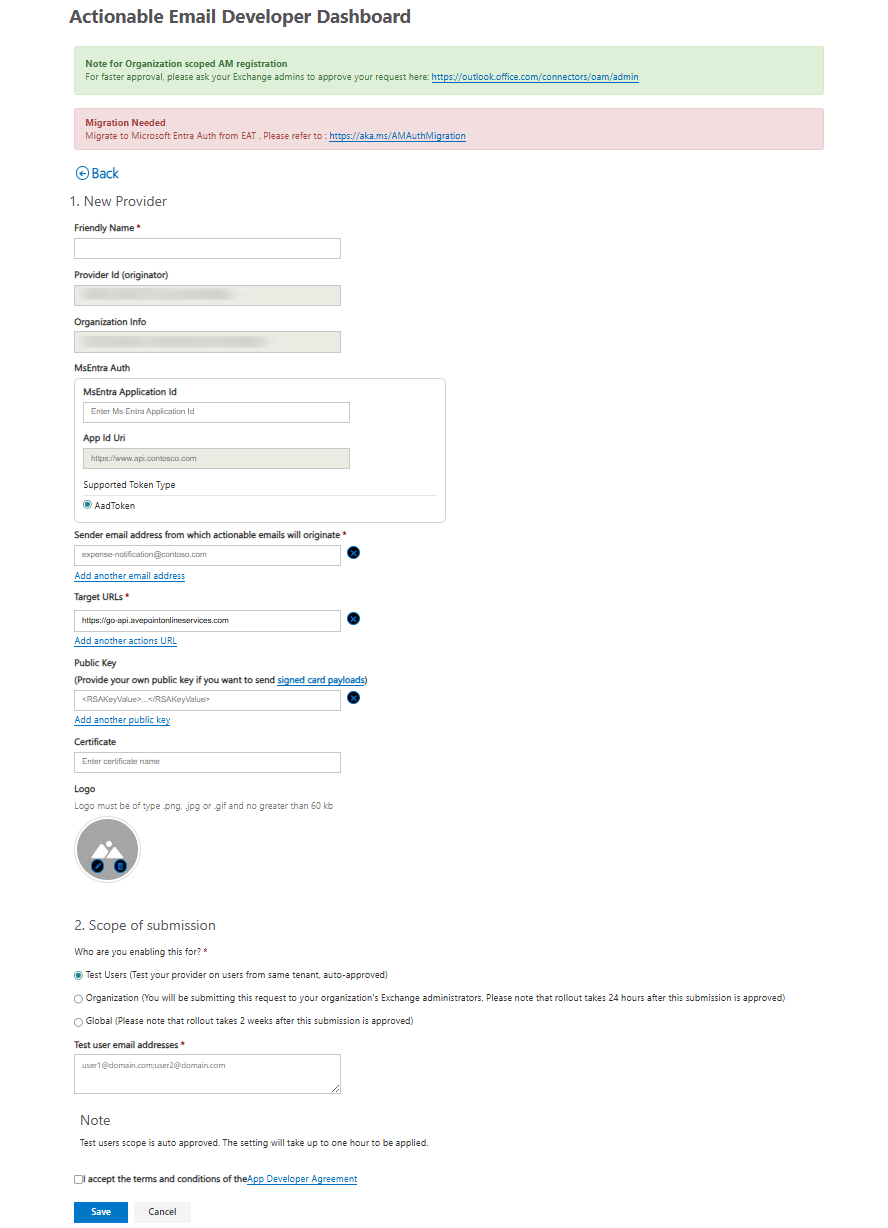 Actionable Email Developer Dashboard.