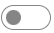 Button: The toggle that is turned off.