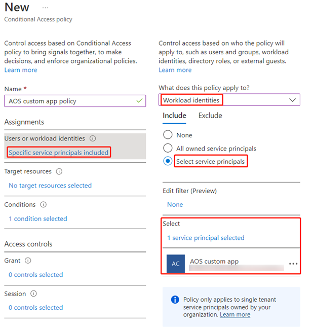 Configuring Users or workload identities.