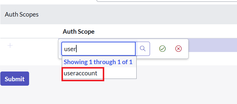 Configure Auth Scope Configure Auth Scope