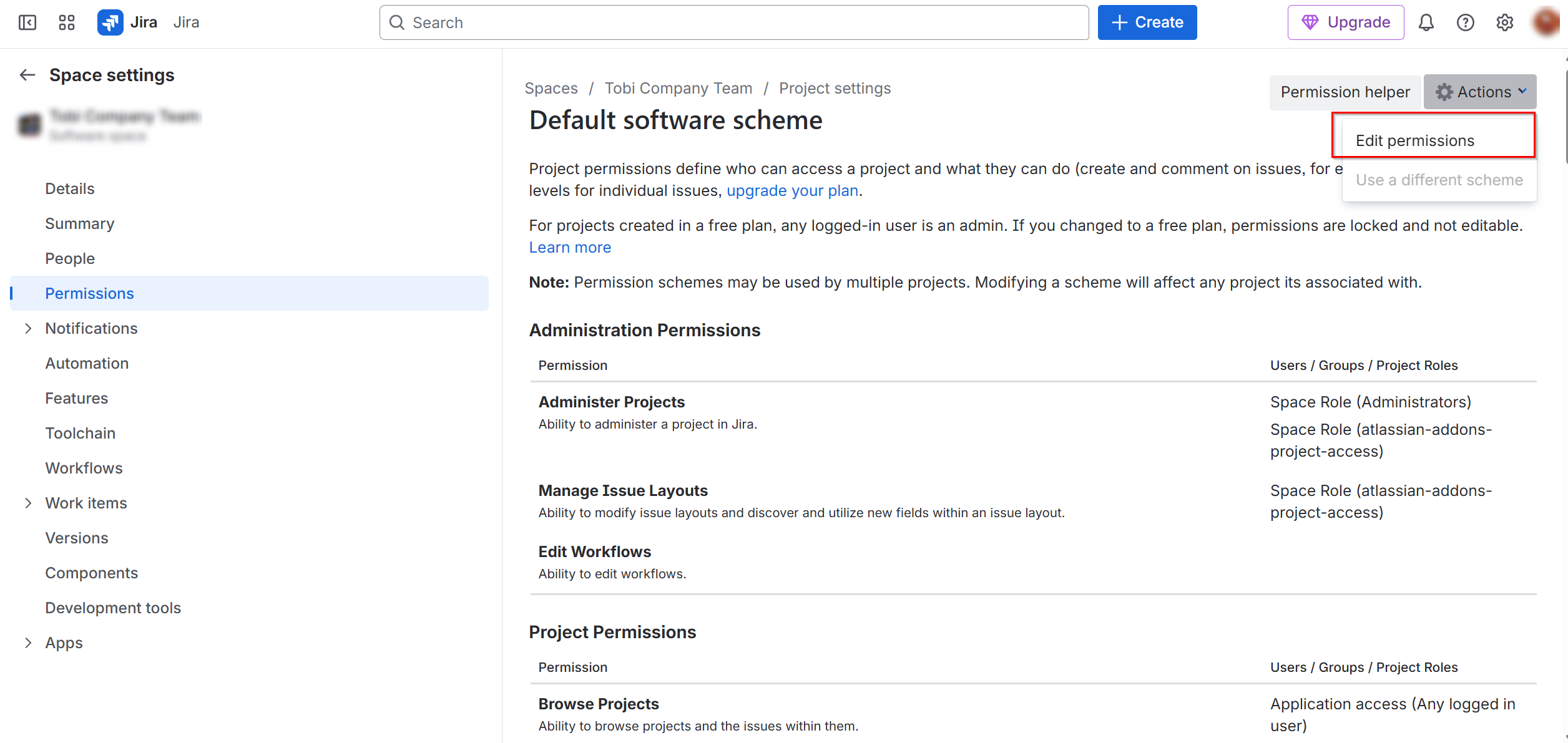 Click Edit permissions.
