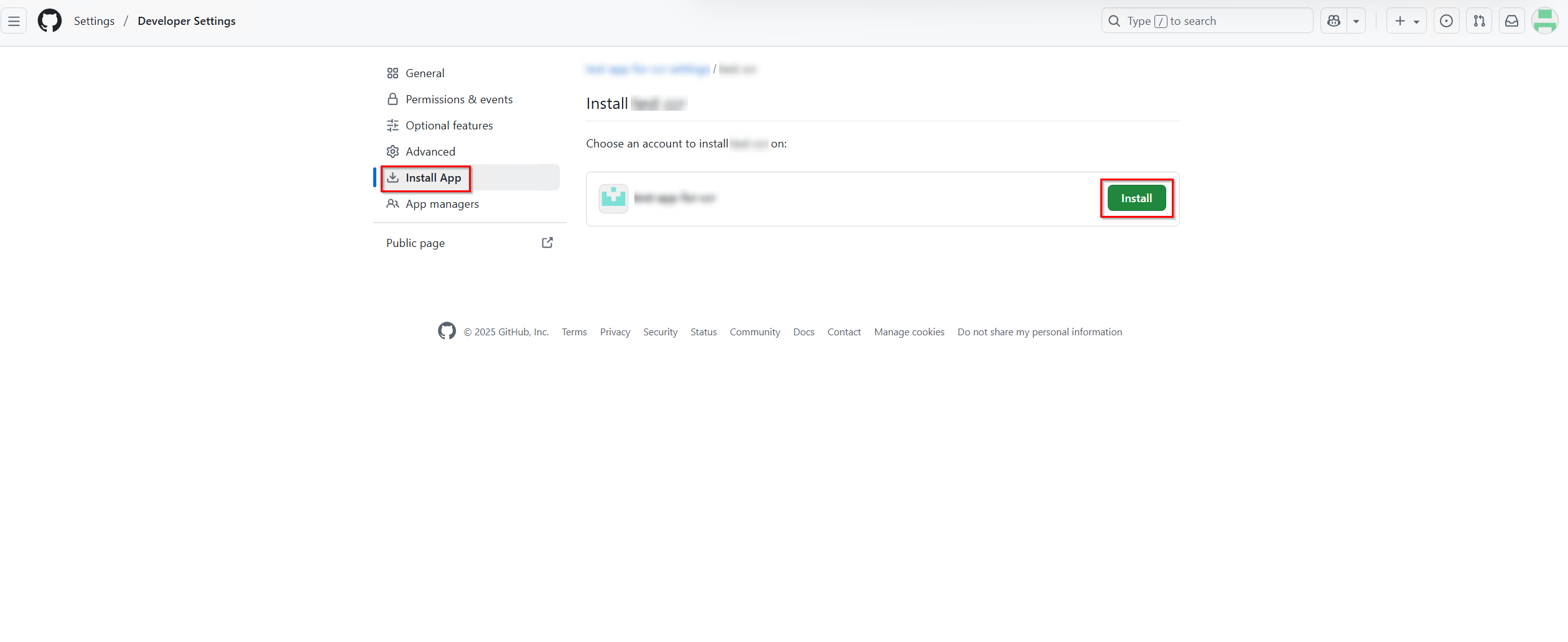 Click Install to install the app.