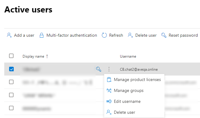 Clicking Manage product licenses.