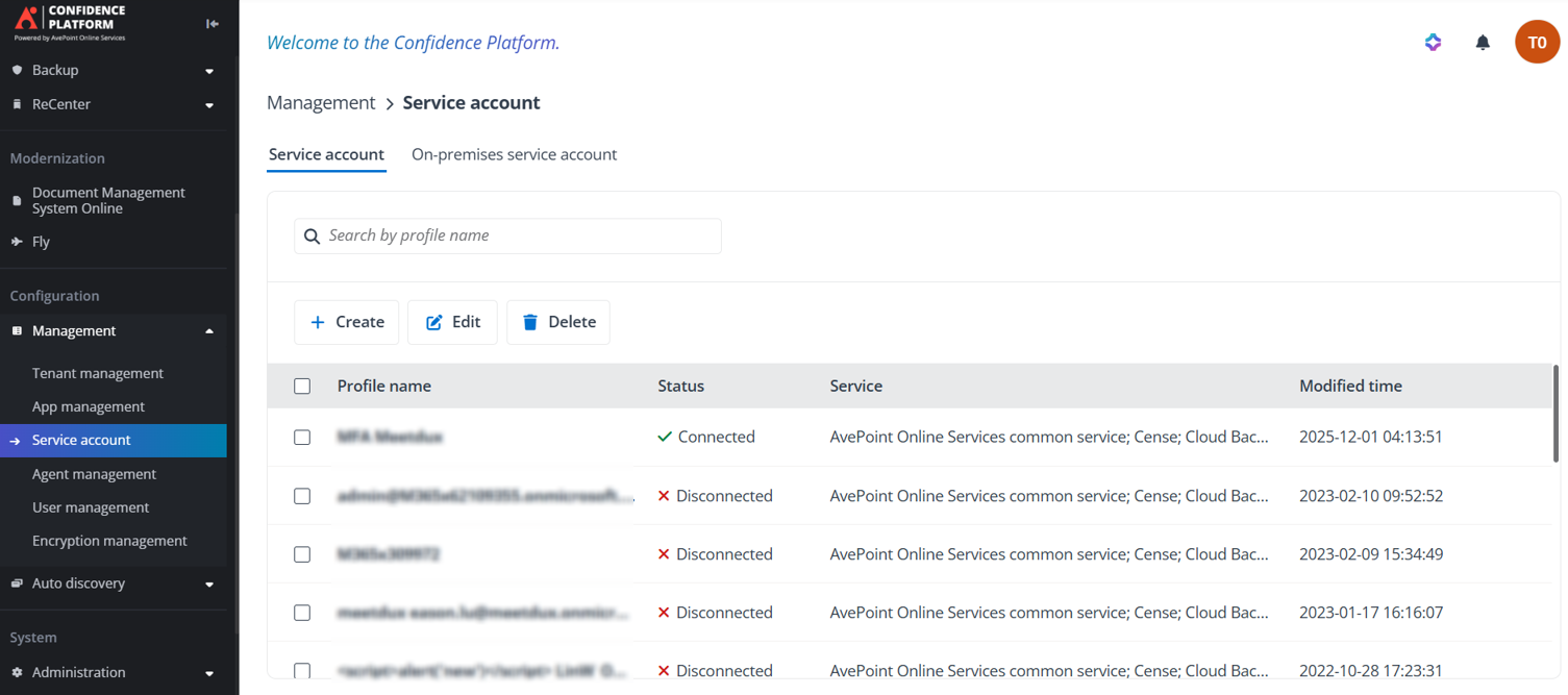 Check classic MFA service account profiles.