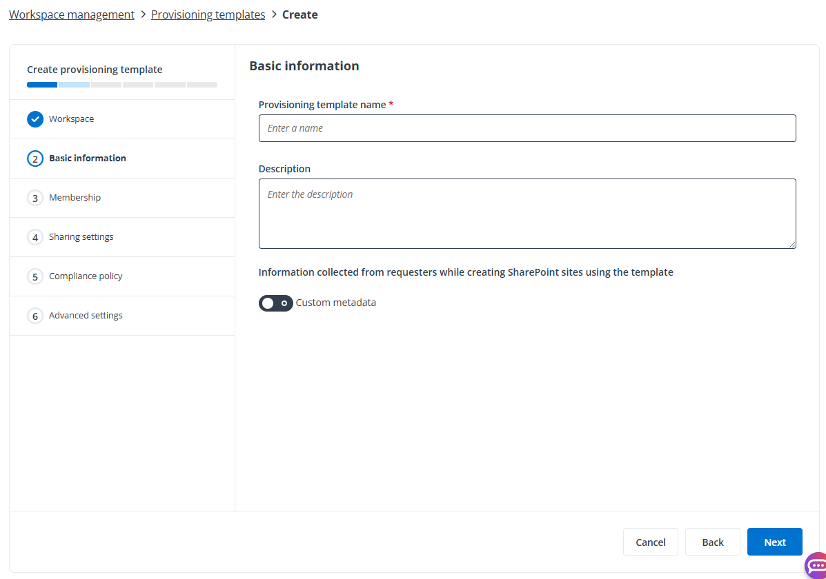 Create a provisioning template for SharePoint site.