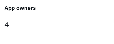 The App owners card.