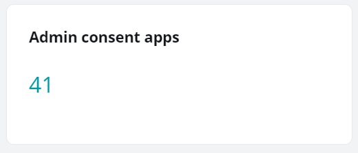 The Admin consent apps card.