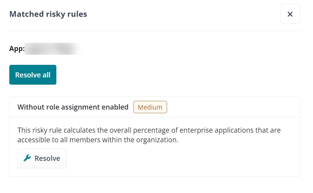 Matched risky rules.