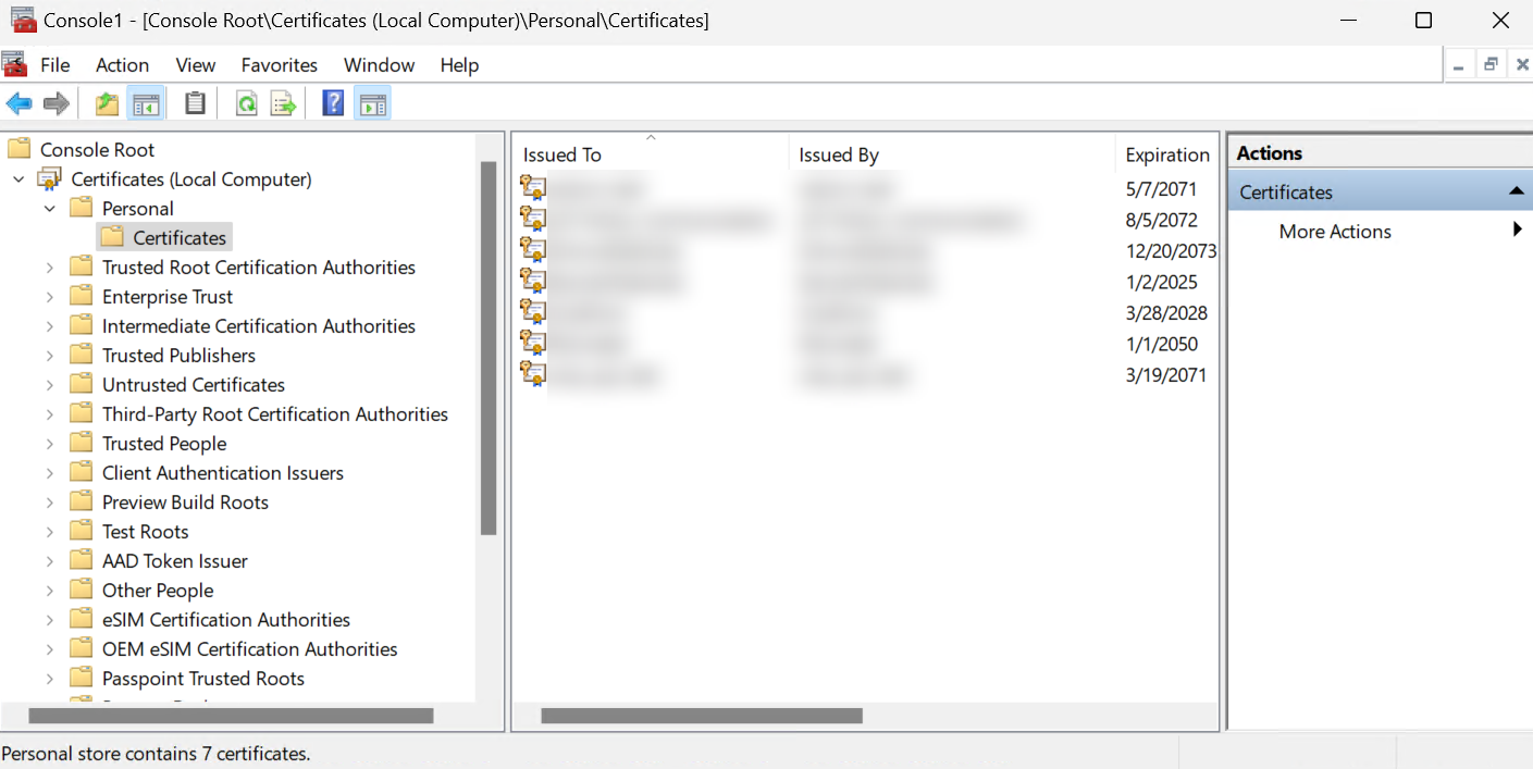 Certificate verification