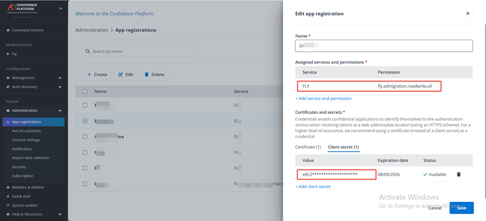 Create app registration Create app registration