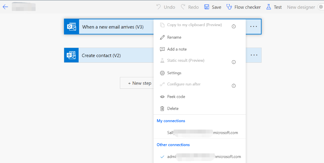 Changing connection.