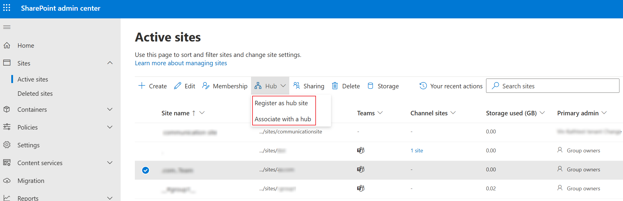 Active sites. Active sites.