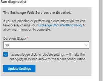 The Support Assistant prepares to lift EWS throttling restrictions
