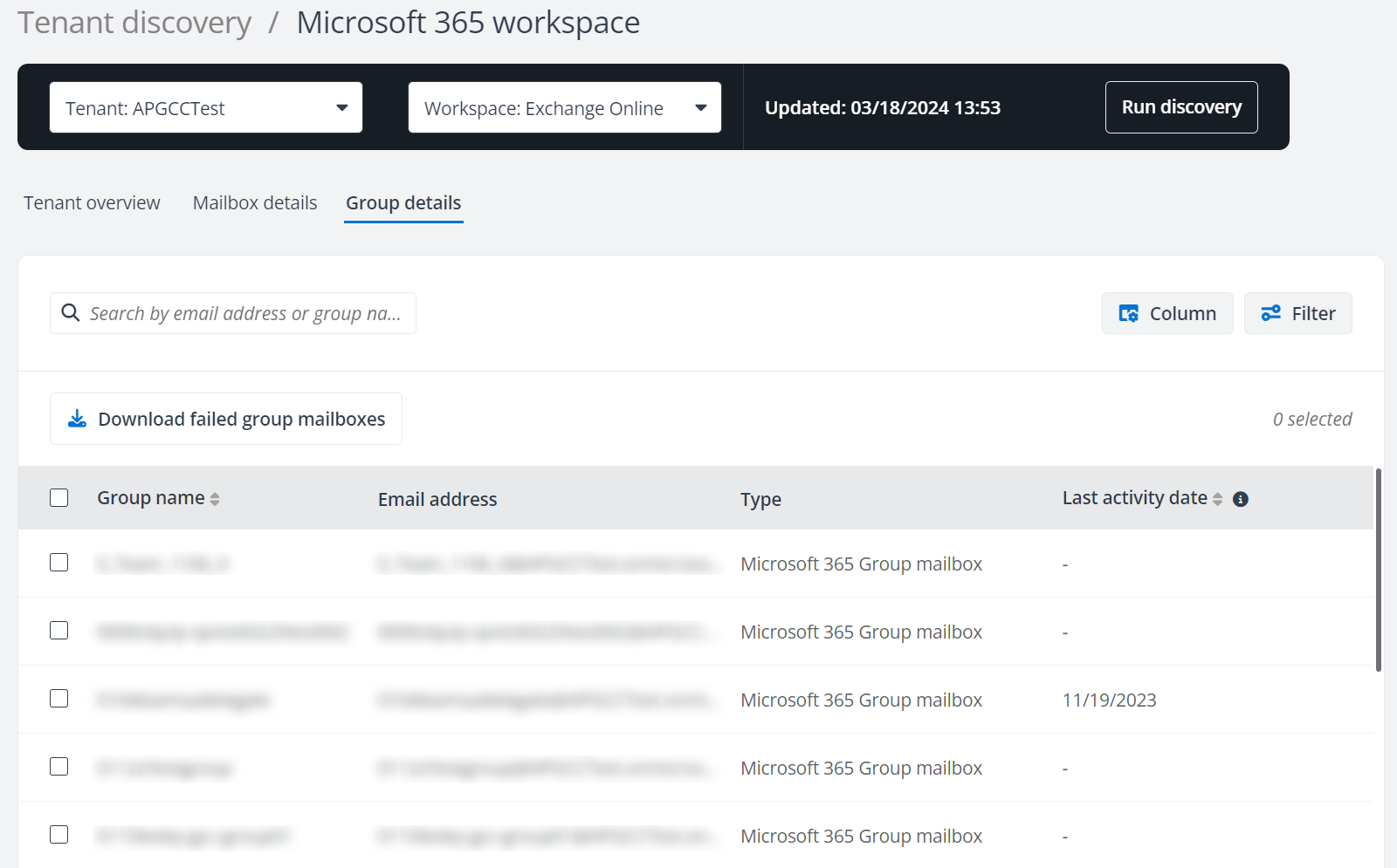 Group details tab. Group details tab.