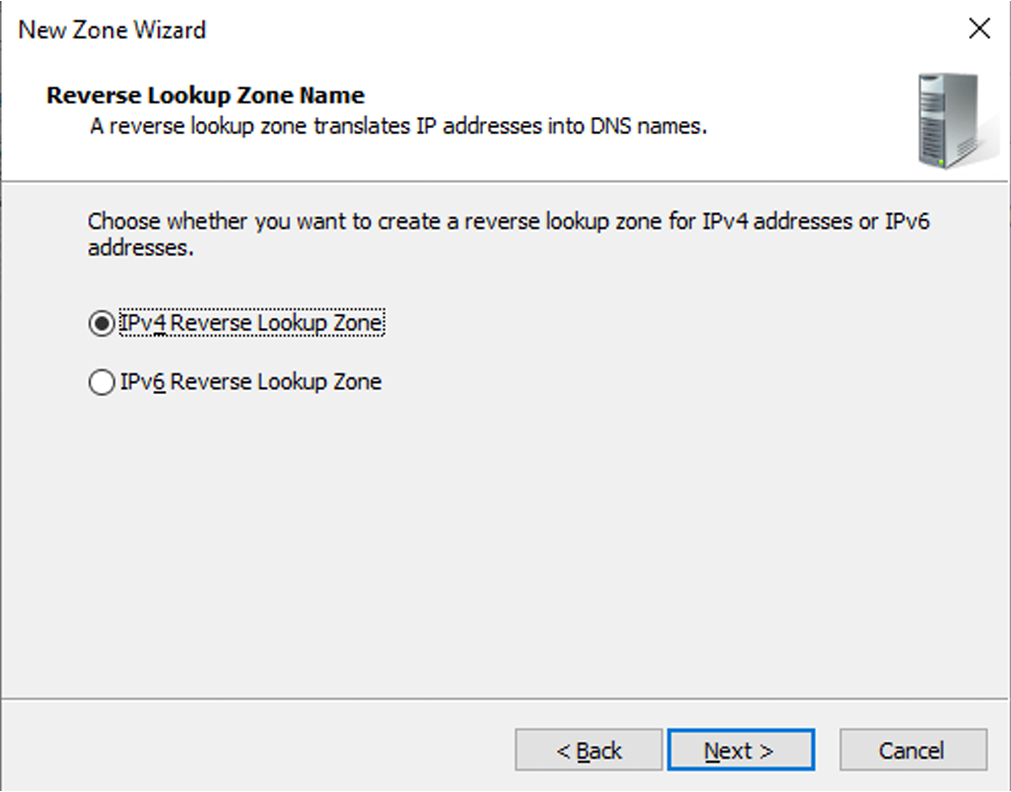 Reverse Lookup Zone Name Reverse Lookup Zone Name