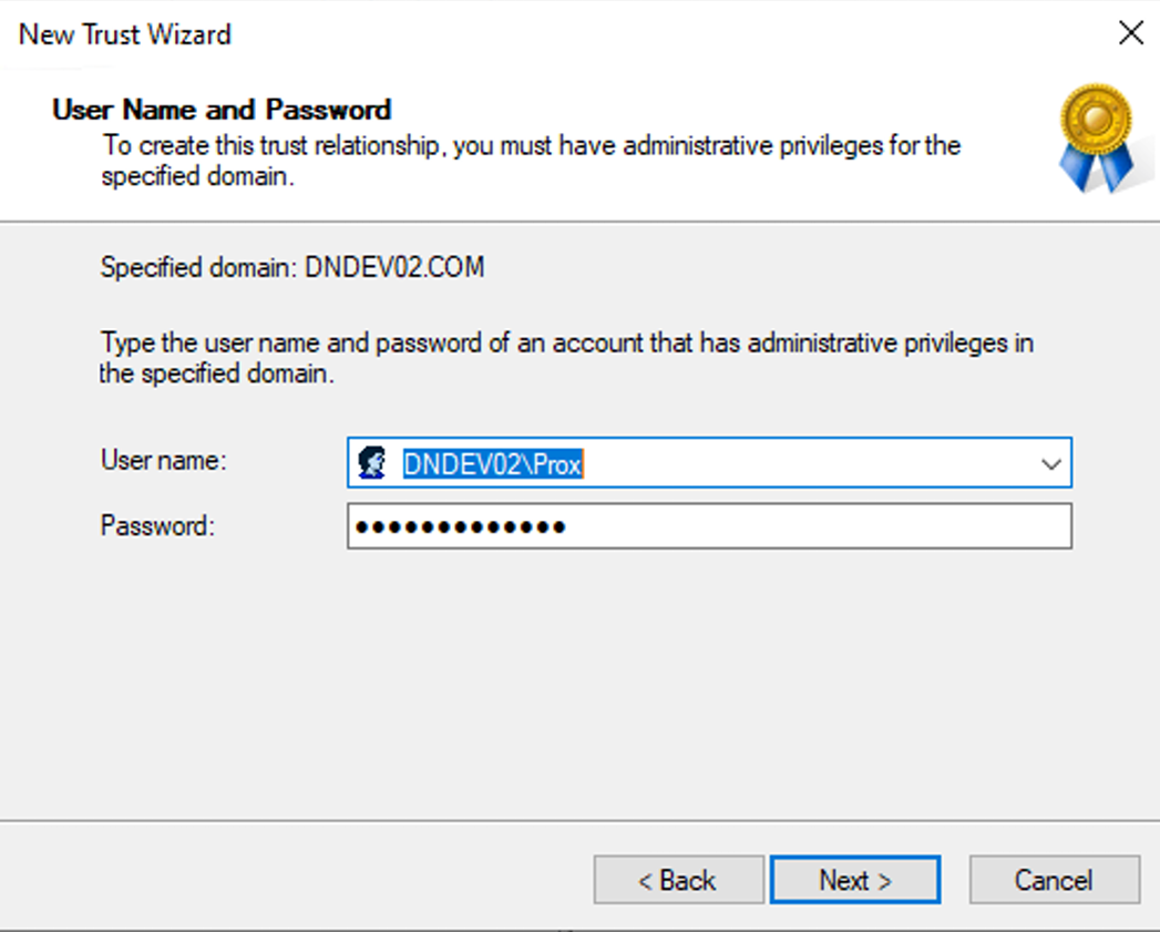 User Name and Password User Name and Password