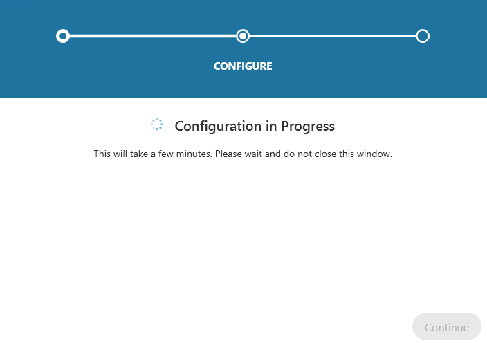 The configure page.