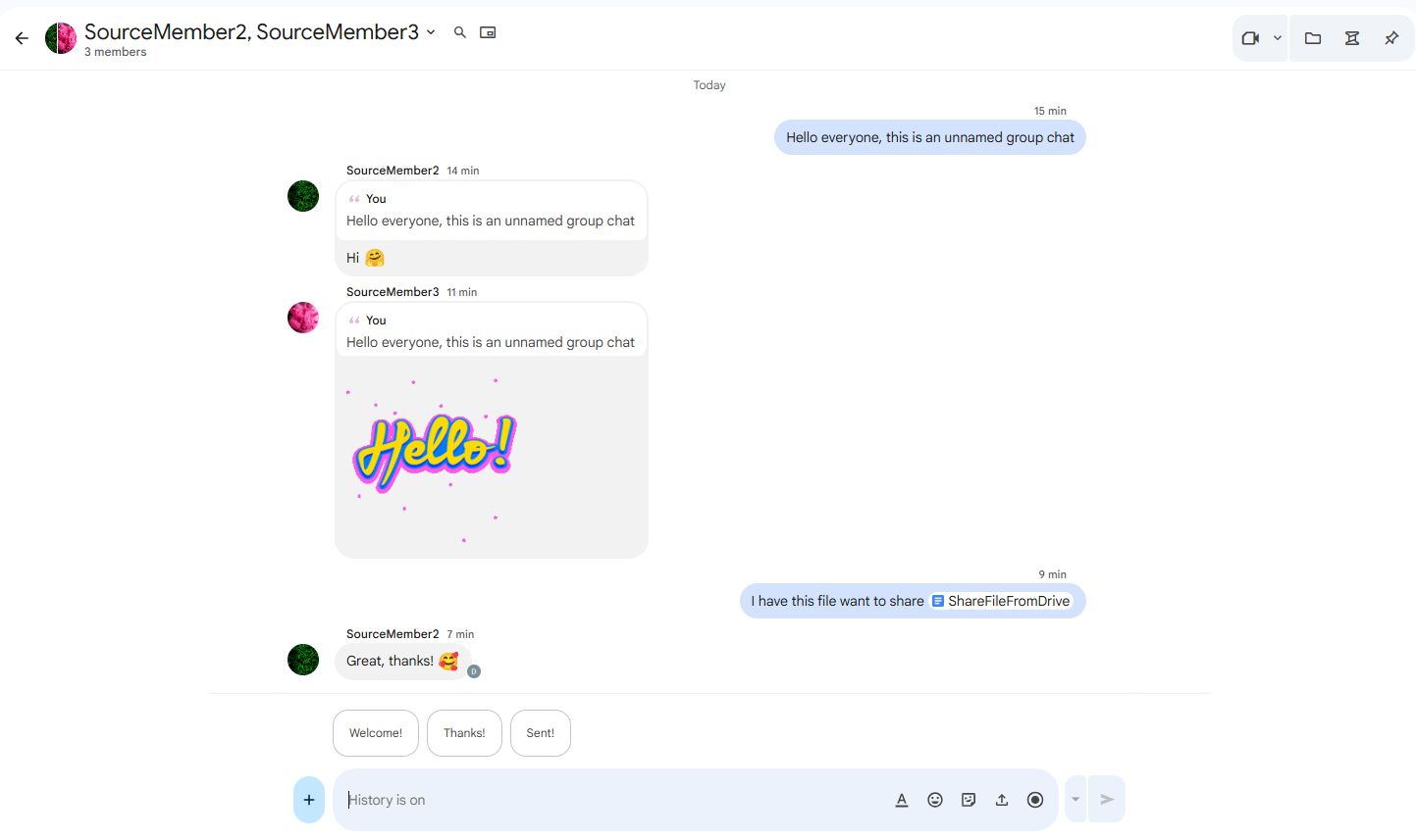 Source group chat without name, Source group chat without name,