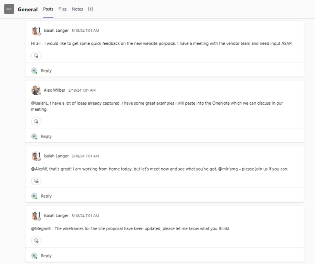 Source conversations. Source conversations.