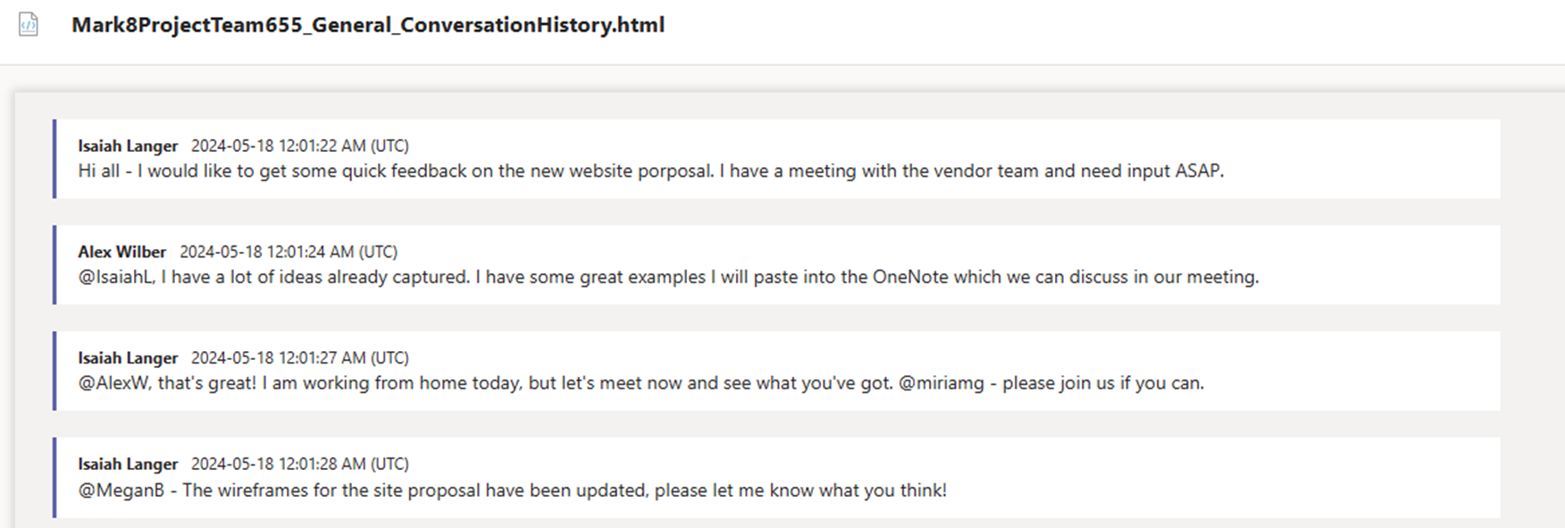 The HTML file. The HTML file.