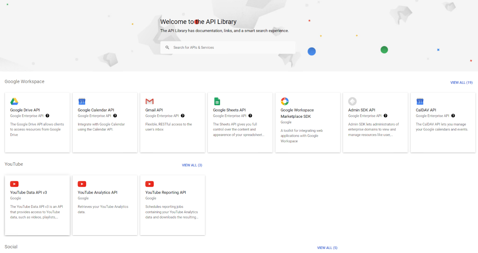 The API library. The API library.