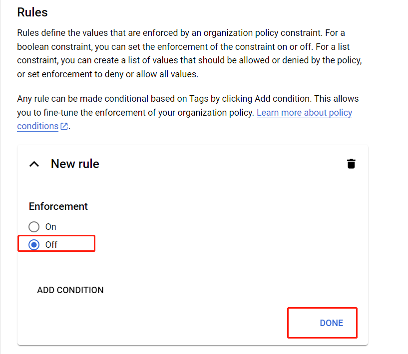 Selecting Off. Selecting Off.