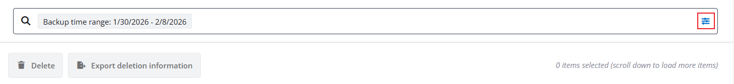 Click the Modify conditions button.