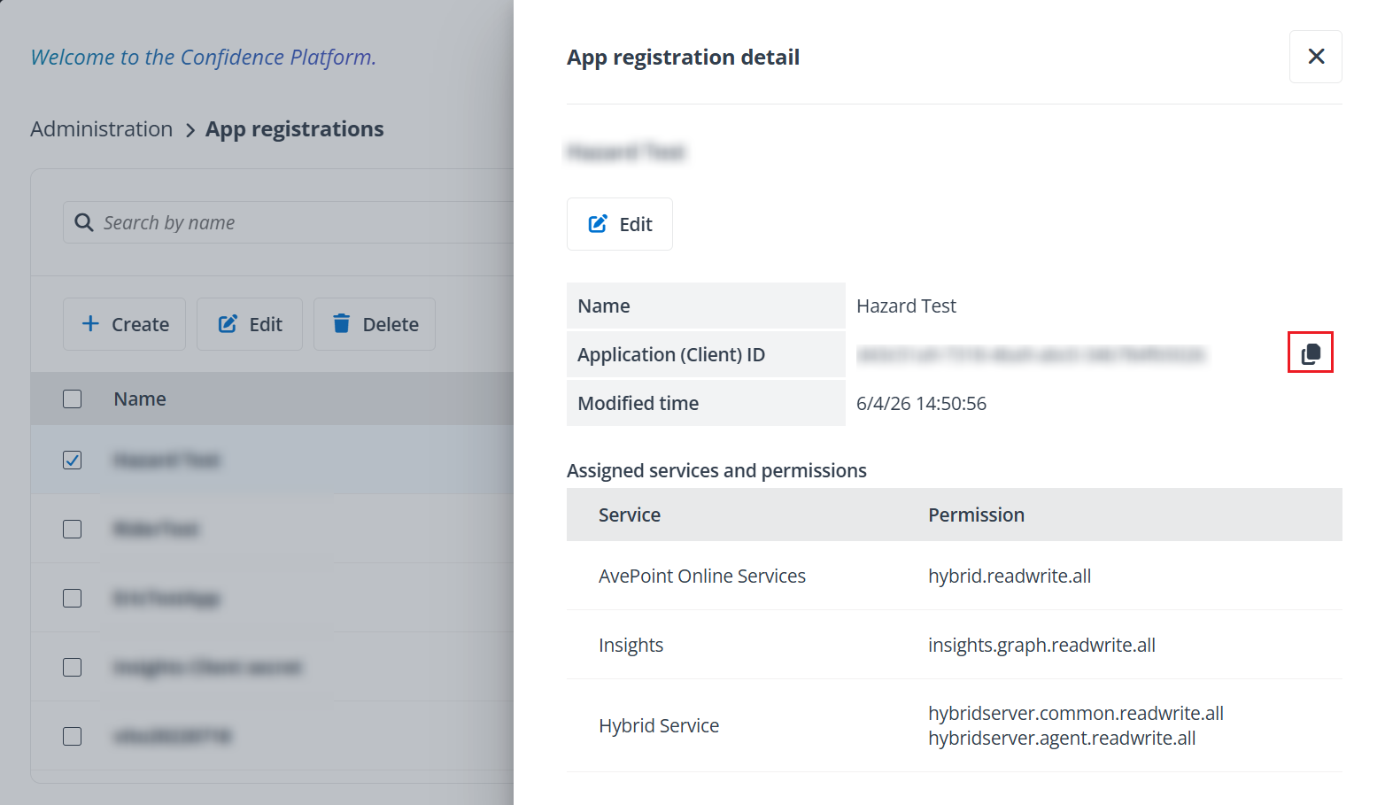 Find your application ID. Find your application ID