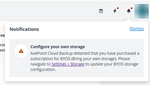 Notification center.