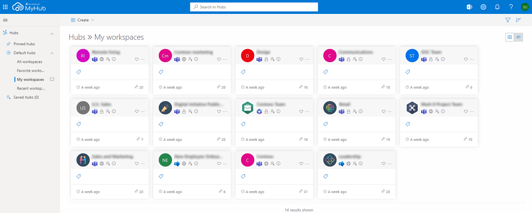 The MyHub portal interface.