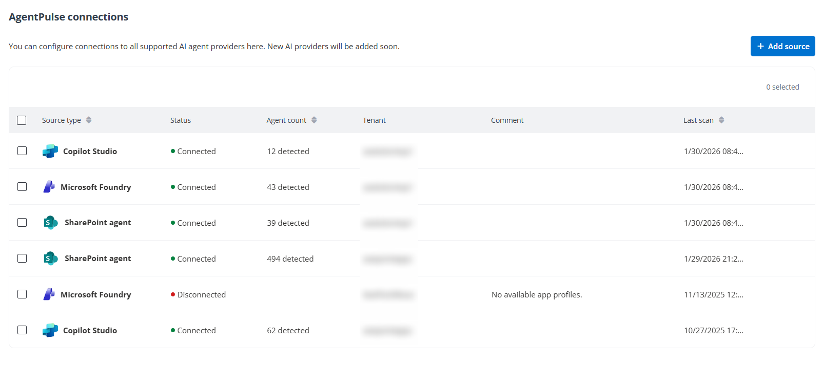 Configure AgentPulse connections.