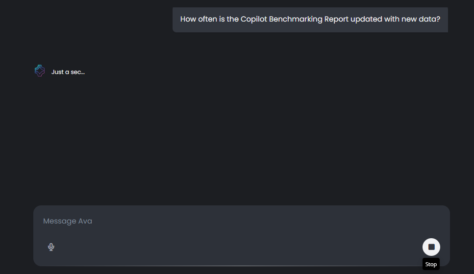 You can click the Stop button to pause generating response.