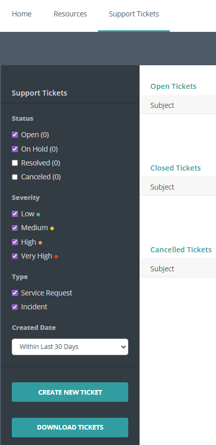 Check support tickets.