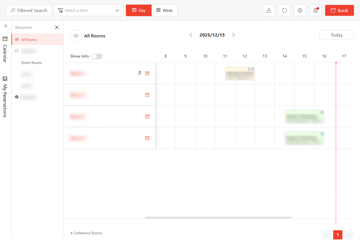 Manage conference room reservations.
