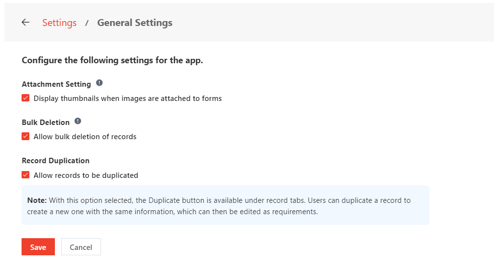 Configure general settings.
