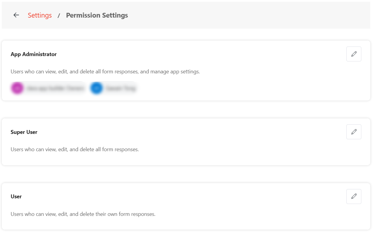 Configure permission settings.