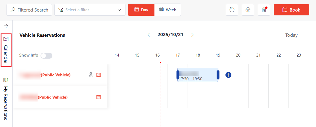Expand the calendar section.