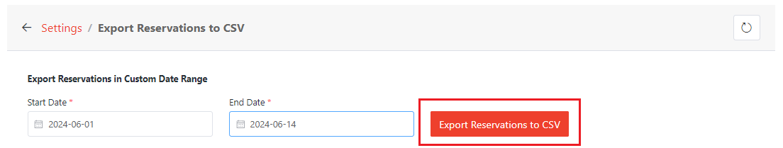 Export reservations.
