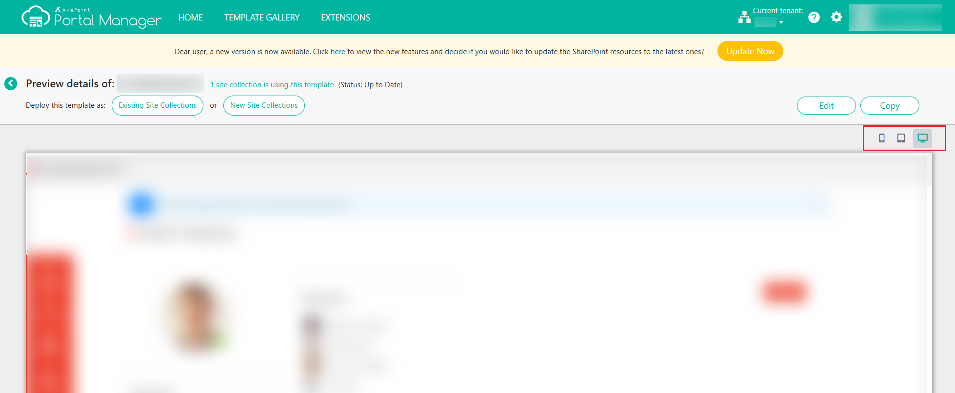 Phone, Tablet, PC view.